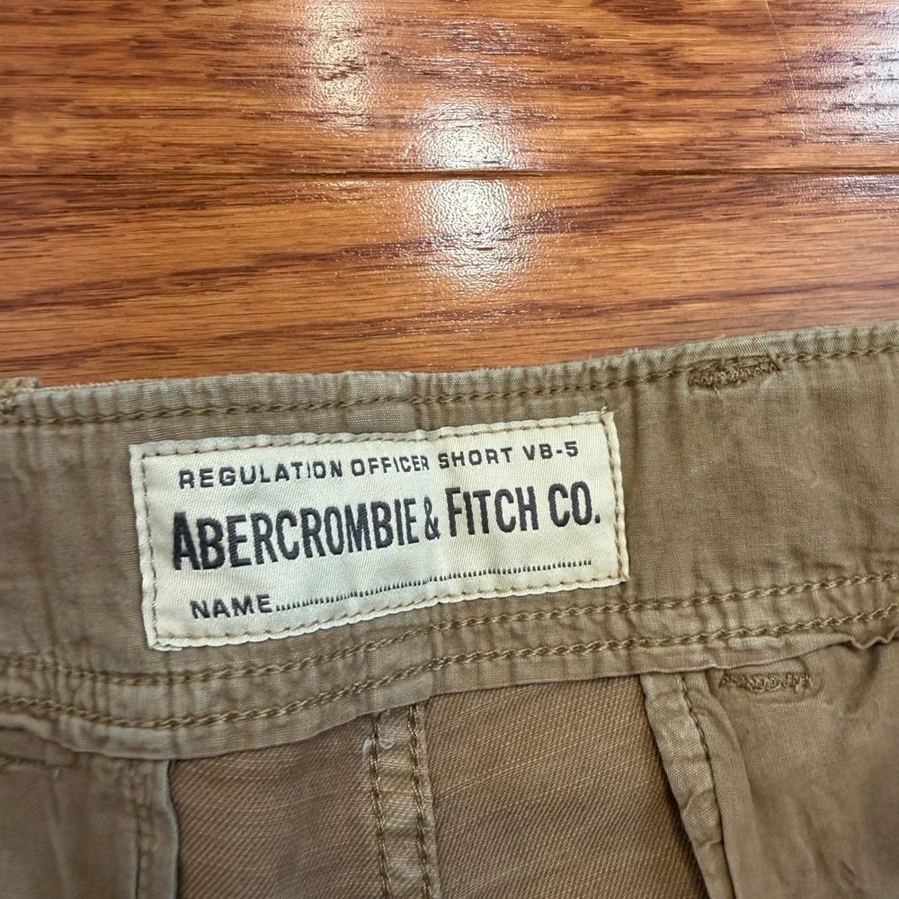 New Abercrombie & Fitch Regulation Officer Shorts VB-5 Mens 32 Brown Chino 5